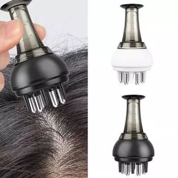 Мини-массажная расческа для ухода за волосами, наносите эфирное масло и стимулируйте здоровье кожи головы белый