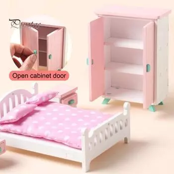 Мини-мебель с гладкой поверхностью, украшение для кукольного домика, деревянная имитация мебели, декоративный аксессуар для реквизита для фото A