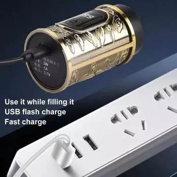 Мини-металлическая электробритва с цифровым дисплеем, USB-перезаряжаемая, водонепроницаемая, для влажного и сухого бритья, портативная, для путешествий, бритва для мужчин, триммер для бороды, инструмент для удаления волос