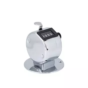 Мини металлический 4-значный ручной счетчик для спортивных игр в гольф