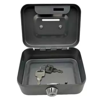 Мини-металлический денежный ящик, копилка, сейф для сдачи, портативный детский подарочный накопитель для монет, денежный бак с замком