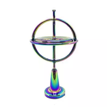 Мини металлический самобалансирующийся палец гироскоп антигравитационный цветной металлический гироскоп для взрослых и детей декомпрессия снятие стресса вращающаяся игрушка as the picture