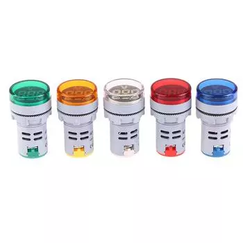 Мини-метр напряжения Ad16-22Dsv, 22 мм, светодиодный индикатор напряжения с цифровым дисплеем, сигнальная лампа/контрольная лампа красный