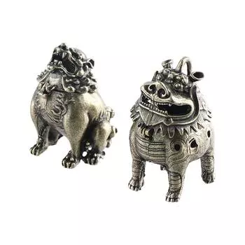 Мини мифический зверь фигурки животных держатель для благовоний античный лев поднос для благовоний домашний декор 1