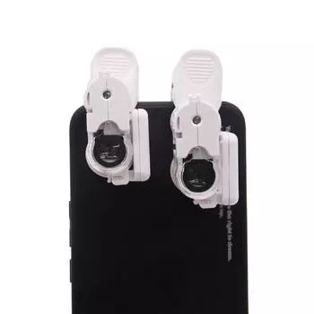 Мини-микроскоп для мобильного телефона, микроскоп 20X 60X, увеличительное стекло, светодиодный УФ-свет, мини-микроскоп с зажимом для мобильного телефона S