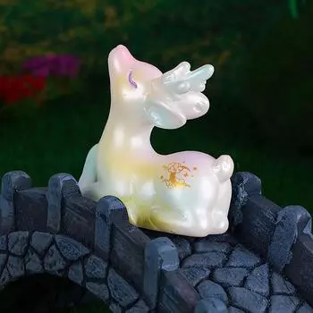 Мини-милая фигурка оленя, модель животного, мох, микропейзаж, домашний декор, миниатюрные аксессуары для украшения сада фей A1