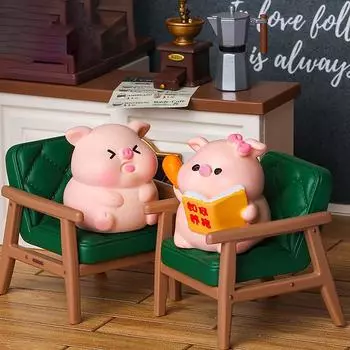 Мини-милая фигурка свиньи, модель животного, мох, микропейзаж, домашний декор, миниатюрные аксессуары для украшения сада фей