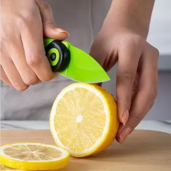 Мини Милая Птица Складной Карманный Нож Кухонный Нержавеющая Сталь Овощечистка красный