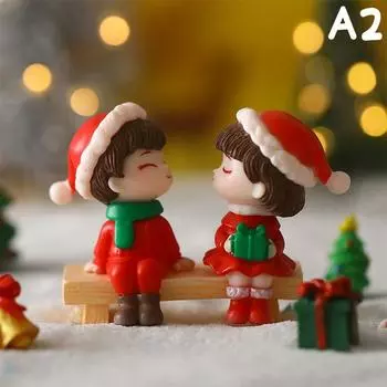 Мини-милые фигурки, миниатюрная пара, любовник, свадебный подарок, пейзажные украшения