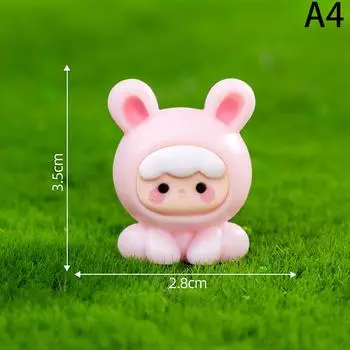 Мини-милые фигурки животных, модель животного, мох, микро-пейзаж, домашний декор, миниатюрные украшения для сказочного сада, аксессуары, мини-милые A