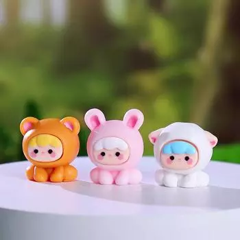 Мини-милые фигурки животных, модель животного, мох, микро-пейзаж, домашний декор, миниатюрные украшения для сказочного сада, аксессуары, мини-милые A as the picture