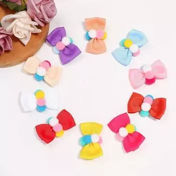 Мини-милые мягкие красочные заколки ручной работы для волос, детские милые заколки для волос, модные заколки с бантом, детские аксессуары для волос для маленьких девочек
