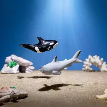 Мини милый китовая акула черепаха аквариум для DIY аквариум микро ландшафт имитация подводного мира животные домашний настольный орнамент