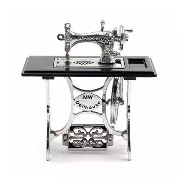 Мини-миниатюрная швейная машина для кукольного домика в масштабе 1/12 DIY украшение подарок