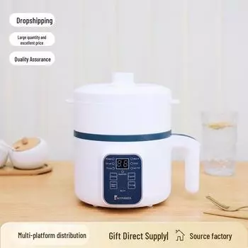 Мини-многофункциональная электрическая кастрюля с антипригарным покрытием для использования в общежитии