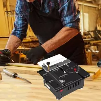 Мини многофункциональная настольная пила мощный двигатель 6000 об/мин высокоскоростной компактный дизайн портативный настольная пила режущий инструмент A