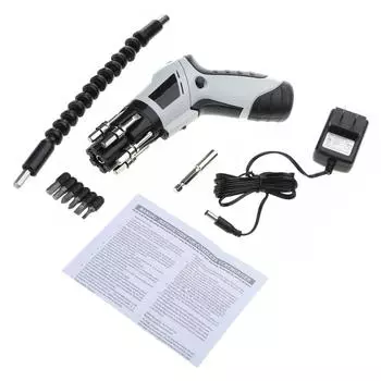 Мини-многофункциональный бытовой никель-кадмиевый аккумулятор, электрическая дрель, отвертки, режим зарядки, черный + белый