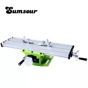 Мини-многофункциональный крестовый рабочий стол для сверлильно-фрезерного станка, настольные тиски, механические инструменты