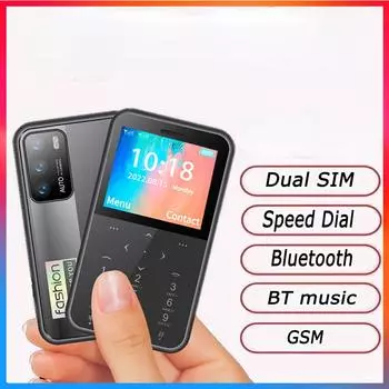 Мини-мобильный телефон 2G 4G, 2SIM-карта, BT-дозвонщик, черный список, автоматический регистратор вызовов, Bluetooth-циферблат, будильник, волшебный голос, маленький мобильный телефон 2G network розовый