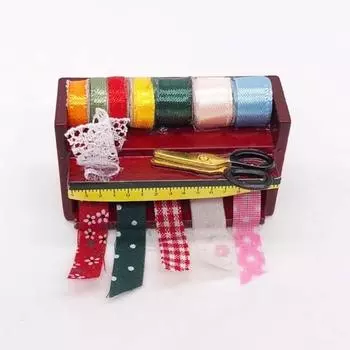 Мини-модель высокой имитации игрушки 1/12 масштаб швейная полка детский подарок для игры в кукольный домик комплект