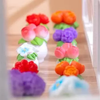 Мини-модели растений, цветы в горшках, микроландшафтные украшения, домашний декор для рабочего стола, приборной панели автомобиля