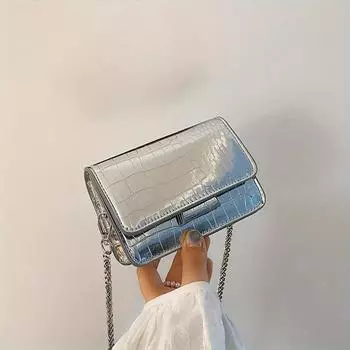 Мини-модная сумка через плечо с клапаном, модная сумка из искусственной кожи, стильная женская сумка-кошелек