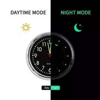 Мини-модные светящиеся автомобильные часы, автомобильные внутренние наклеиваемые цифровые часы, механические кварцевые часы, автомобильные украшения, аксессуары золотой