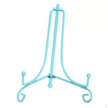 Мини-мольберты/подставки/подставки из кованого железа для демонстрации картин, синие, 4 дюйма