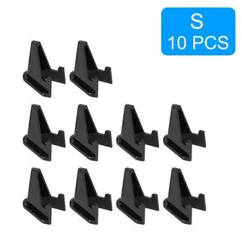 Мини-монетница-держатель для коллекции монет, стойка для хранения открыток, полка для медалей S/L, 10 шт. акриловых подставок 10Pcs Black S