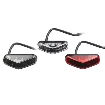Мини мотоцикл светодиодный задний фонарь для номерного знака 12 В задний стоп-сигнал для мотоцикла Pit Dirt Bike ATV Chopper Scooter Cruiser задний фонарь номерного знака прозрачный