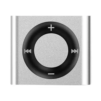 Мини-MP3-плеер Clip с динамиком, металлическая карта TF, расширение 64G, 180mAh (черный)