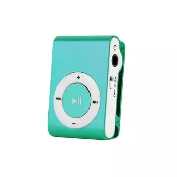 Мини MP3-плеер музыкальный медиа мини металлический зажим студенческий Walkman подарок портативный мини USB MP3-плеер Walkman красочный зелёный