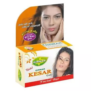 Мини-мыло для лица Girnar Kesar Goti, 50 г, упаковка 1