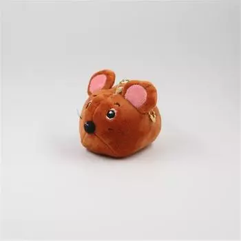 Мини-мышь, плюшевые игрушки, маленькая подвеска, креативные круглые мыши, хрустальная мягкая игрушка, подарки для детей, подруга 9 см 9CM коричневый