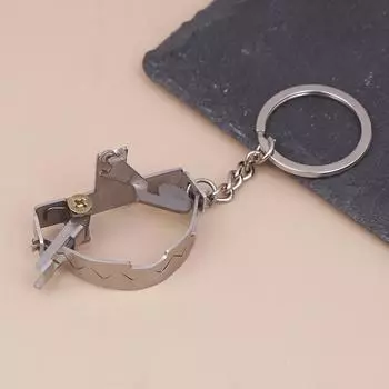 Мини-мышеловки брелок из нержавеющей стали мини-клипса брелок для темперамента и индивидуальности ювелирные изделия подарки для мужчин и женщин