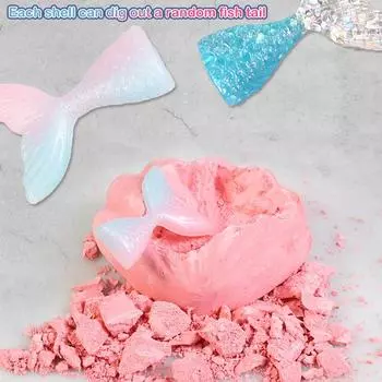 Мини-набор для раскопок драгоценных камней, ракушка, хвост русалки, археологические игрушки, набор для раскопок драгоценных камней, геология, детская научная образовательная игрушка