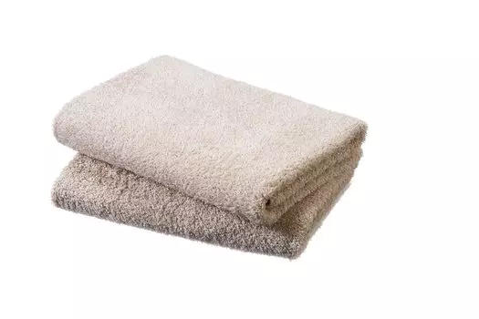 Мини-набор для ванной комнаты для отеля из 2 мини-полотенец для ванной комнаты, сделано в Японии, полотенце Senshu 50 x 100, бежевый (приблизительно. см)