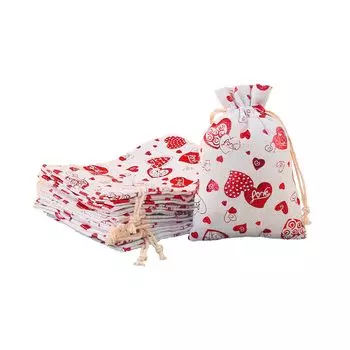 Мини-набор на шнурке для рождественских подарков на день рождения, небольшой разделенный подарочный пакет, набор [BEAUTY PLAYER], сумка, мешковина, упаковка для мамы, 10*14 см, 10, сумка,