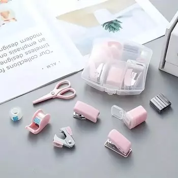 Мини-набор принадлежностей для переплета, небольшой и портативный, чтобы удовлетворить ежедневные потребности в переплетной бумаге, подходит для дома, класса, офиса фиолетовый