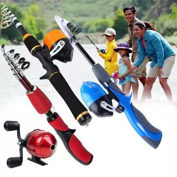 Мини-набор удочек, легкая литейная удочка, леска, спиннинговая катушка, наборы для рыбалки на открытом воздухе красный