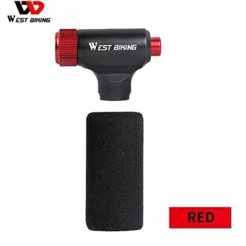 Мини-надувной велосипедный насос CO2, супер быстрая накачка шин, портативный велосипедный насос, шина из алюминиевого сплава красный