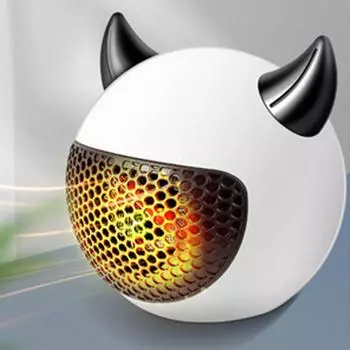 Мини-нагреватель, быстрый нагрев, постоянная температура, милая форма дьявола, компактный портативный электрический обогреватель розовый