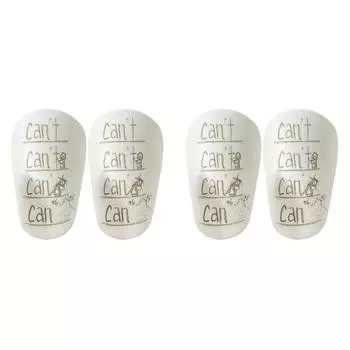 Мини-накладки на голень, защита для голени, защита ног для футбола для детей, мальчиков и девочек (8x5CM Белый)