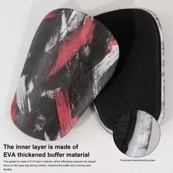 Мини-накладки на голени Футбольные щитки на голень Жесткое защитное снаряжение от столкновений с амортизацией из ЭВА Эргономичная защита ног для футбольных тренировок XS зелёный