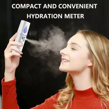 Mini Nano Facial Mister Face Humidifier Usb Rechargeable Cleaning Pores Skin Care SPA Machine For Face Hydrating Daily Makeup белый