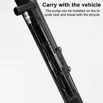 Мини-насос для велосипеда 120 PSI AV FV Schrader Presta Valve насос для велосипедных шин чёрный