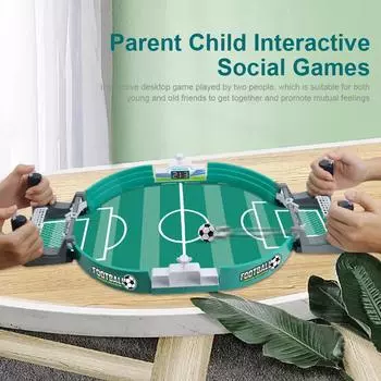 Мини-настольная футбольная игра, простая установка, интерактивная футбольная игра, безопасная, прочная, игра для родителей и детей, подарки на вечеринку для детей синий