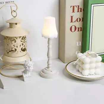 Мини-настольная лампа в европейском стиле в стиле ретро, защита глаз, светодиодные ночники 120 ~ 140 лм, Рождественская настольная лампа, украшение для дома, прикроватная тумбочка
