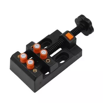 Мини-настольные тиски, зажим для резьбы по челюстям, сверлильный станок, тиски, микрозажимная пластина, регулируемые плоскогубцы, ручные инструменты для ювелирных изделий своими руками чёрный