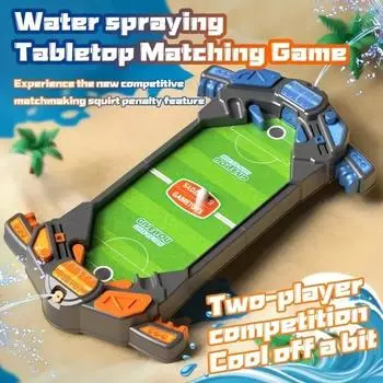 Мини-настольный футбол с интерактивным дизайном разбрызгивателя воды, настольный футбол, пинбол для игровой комнаты в помещении для детей
